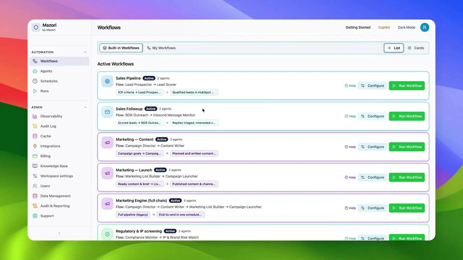 Mazori screenshot 1 (video preview)