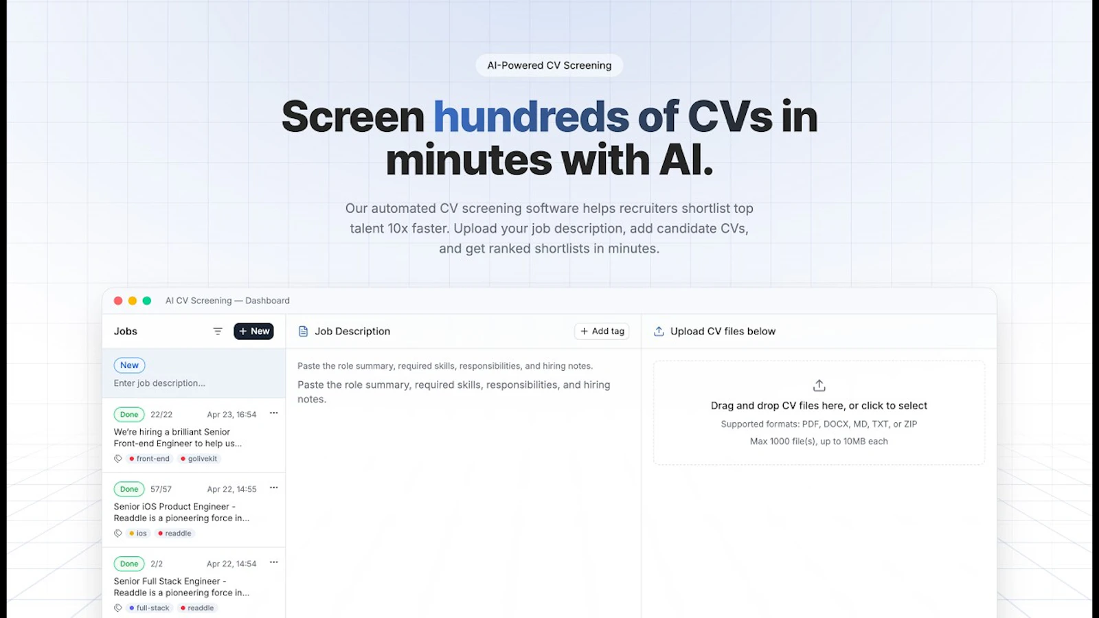 aicvscreening screenshot 1 (video preview)