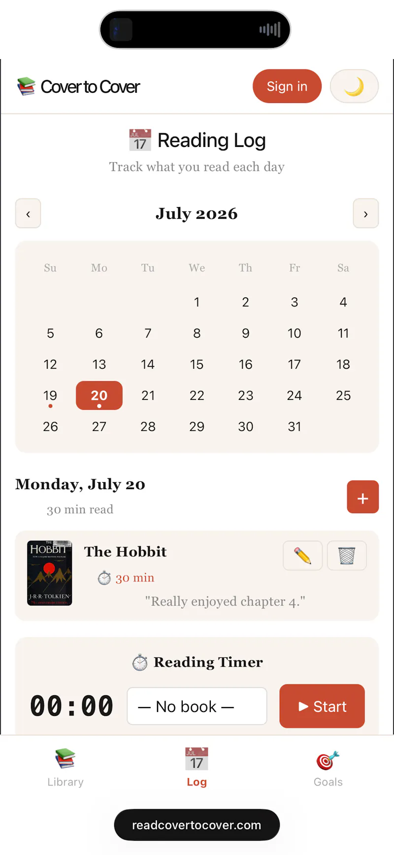 Cover to Cover screenshot 2