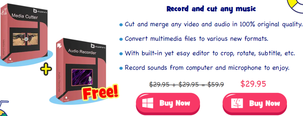 Joyoshare Media Cutter + Audio Recorder