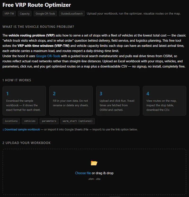 Free Fleet Routing Program screenshot 2