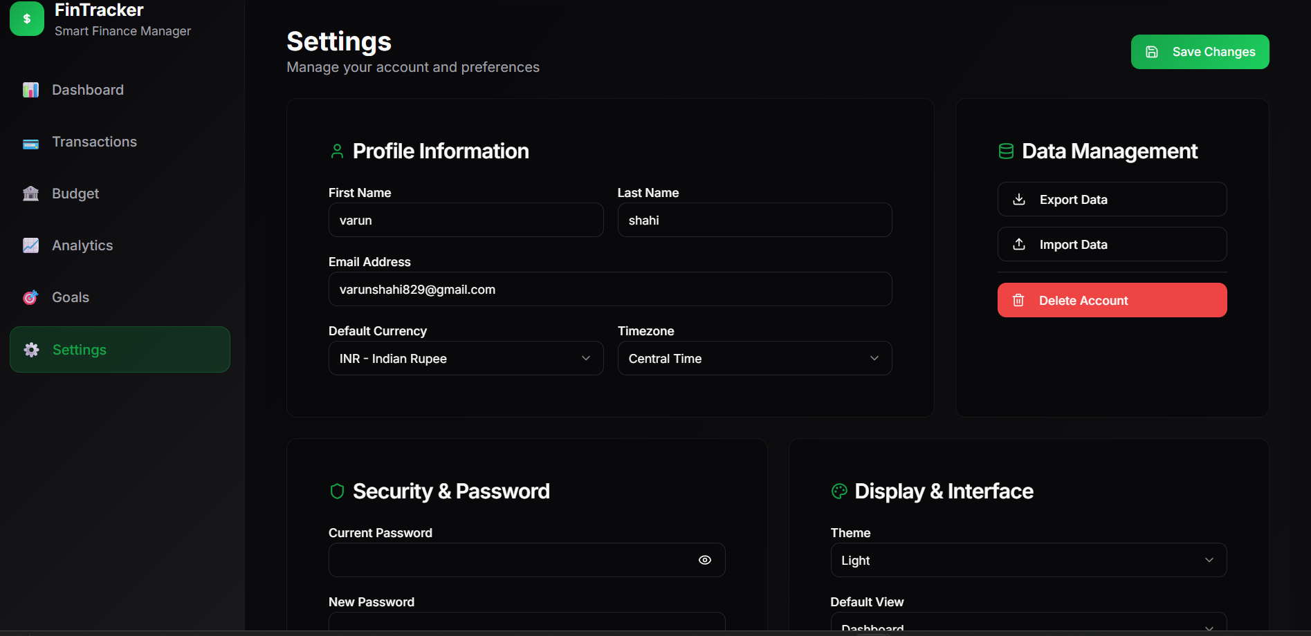 FinTracker gallery image