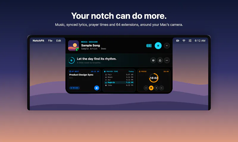 NotchPit screenshot 1