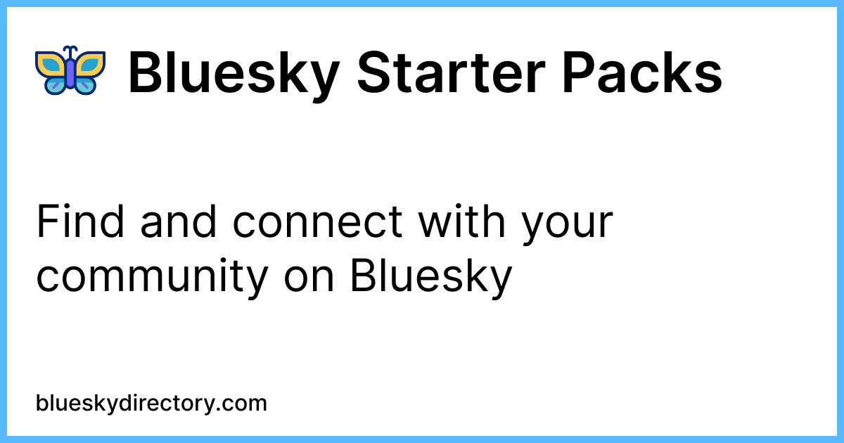 Starterpackungen - Finden und verbinden Sie sich mit Ihrer Community auf Bluesky Medien 1