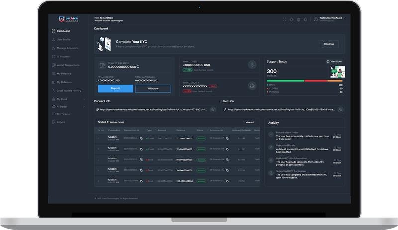 Trading Platform by Webcom Systems gallery image