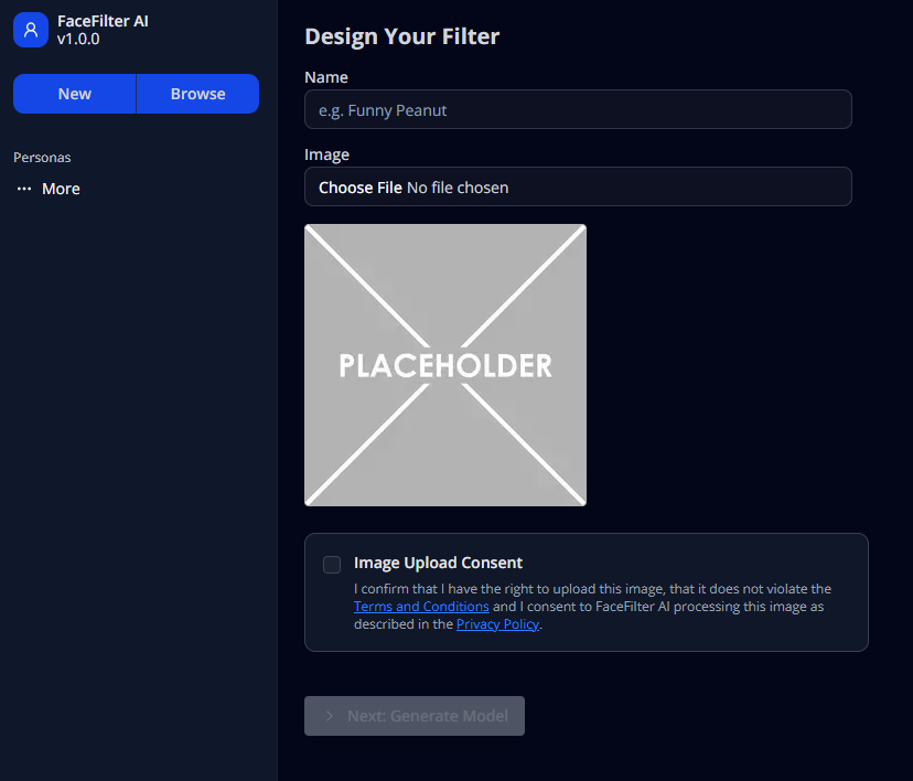 FaceFilter AI - Image upload supported! - Screenshot 5 showing product features and functionality