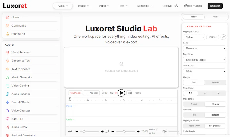 Luxoret screenshot 2
