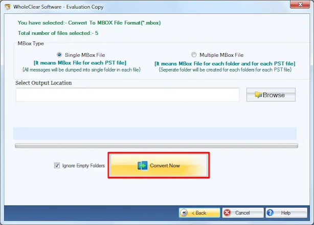 WholeClear PST to MBOX Converter gallery image