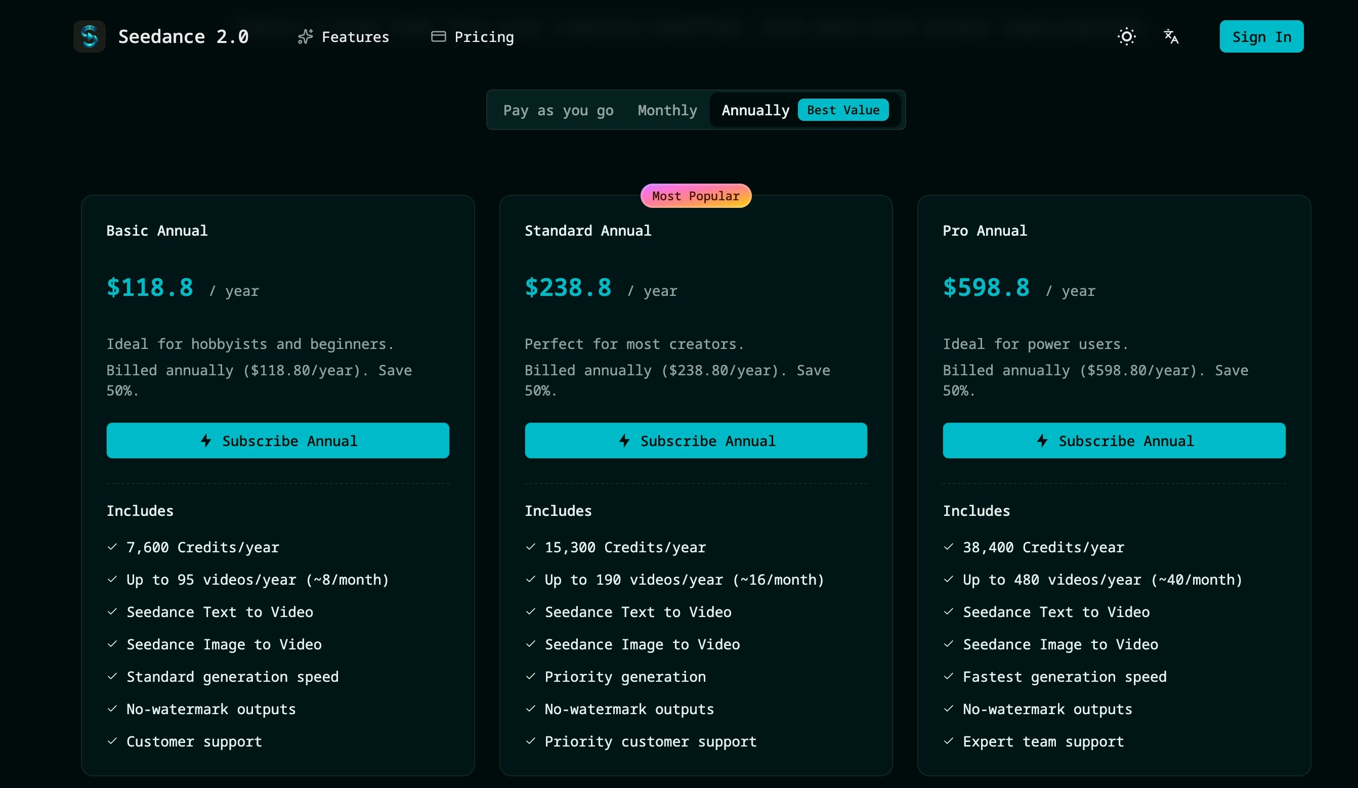Seedance 2.0 - Screenshot 3 showing product features and functionality