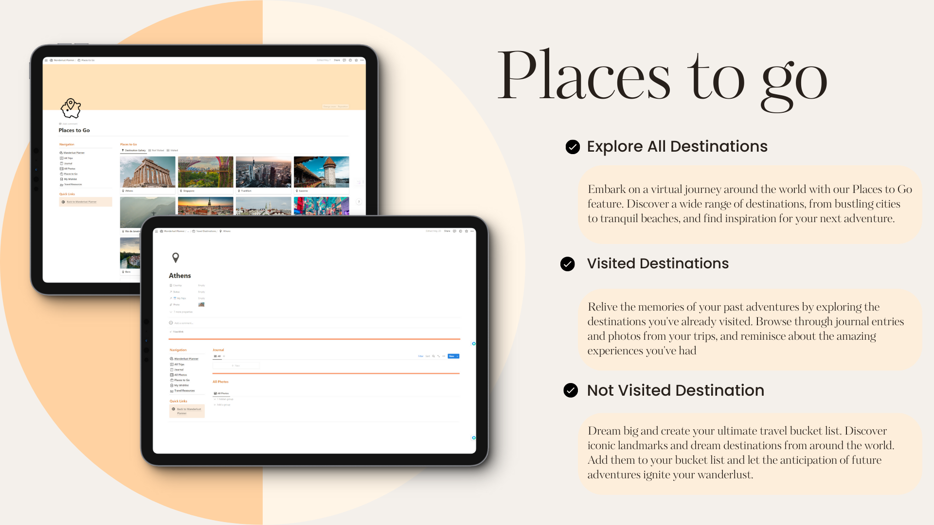 Média Planificateur de wanderlust: planificateur de voyage - Le modèle de planificateur de voyage ultime 5
