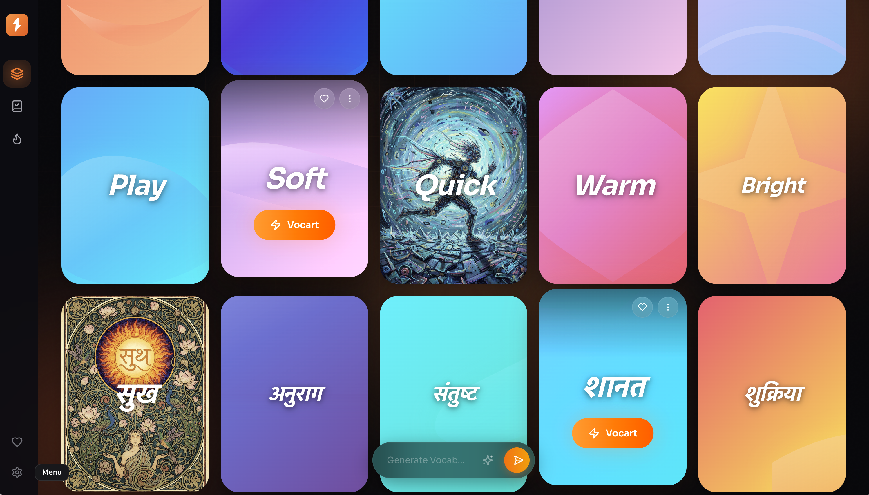 Vocart - Main product screenshot demonstrating key features and user interface