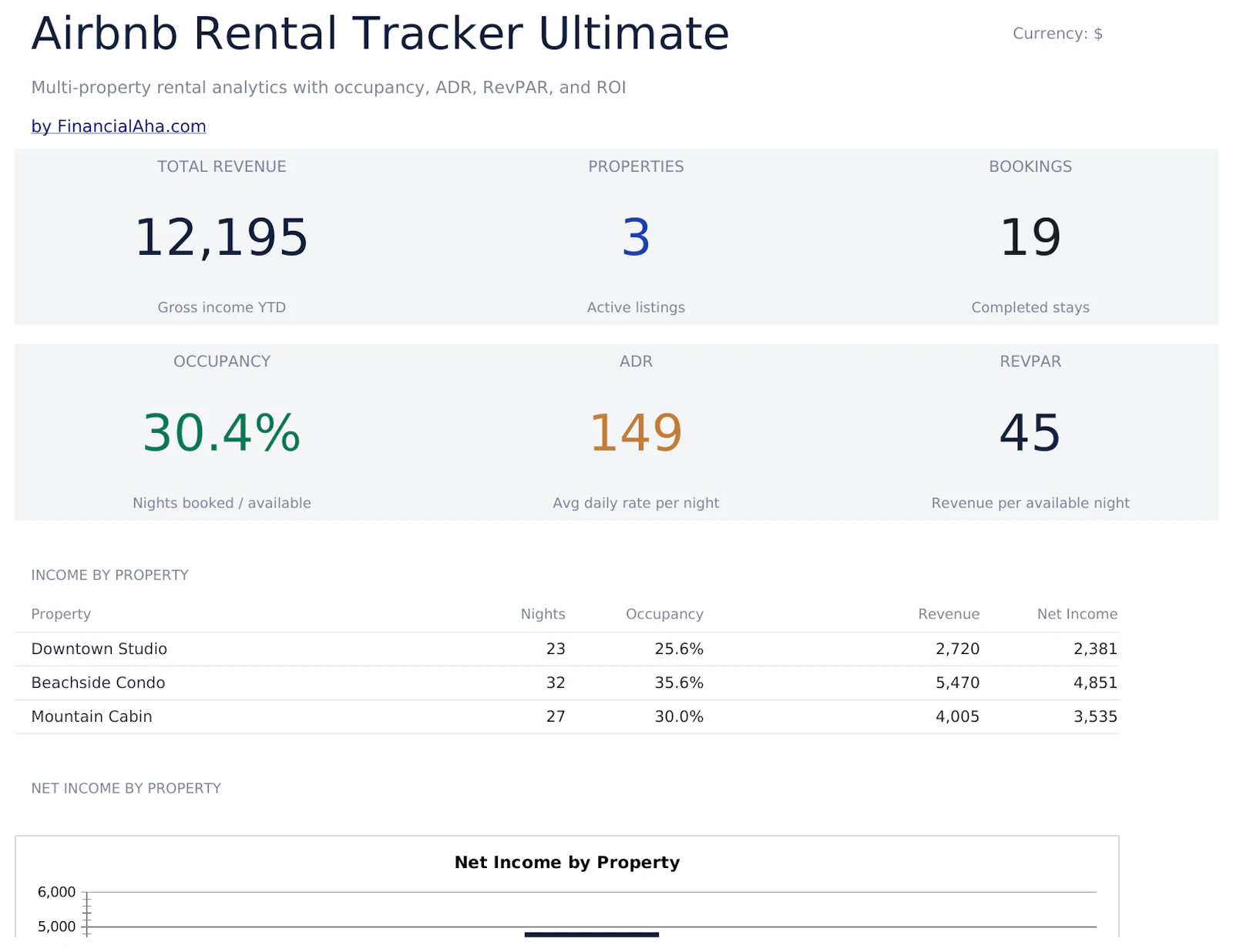 FinancialAha! Ultimate Spreadsheets screenshot 7