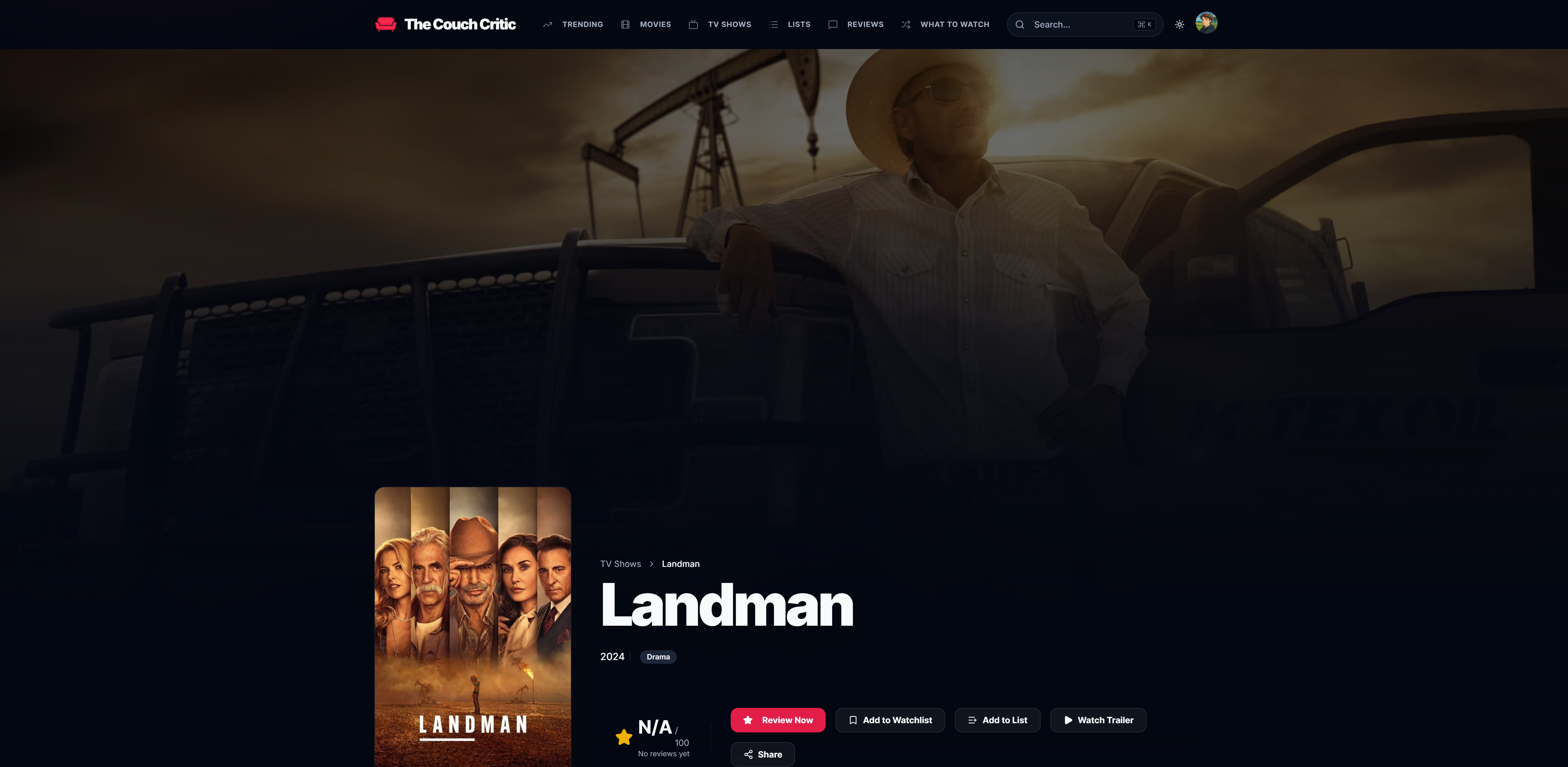 The Couch Critic - Screenshot 4 showing product features and functionality