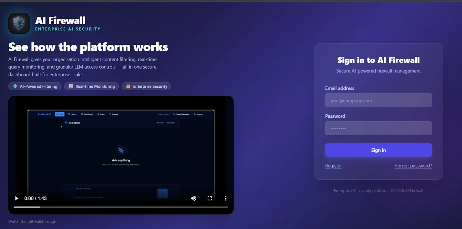 AI Firewall screenshot 2