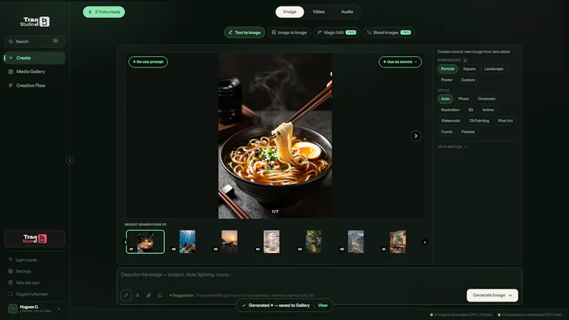 Trag Studio screenshot 3