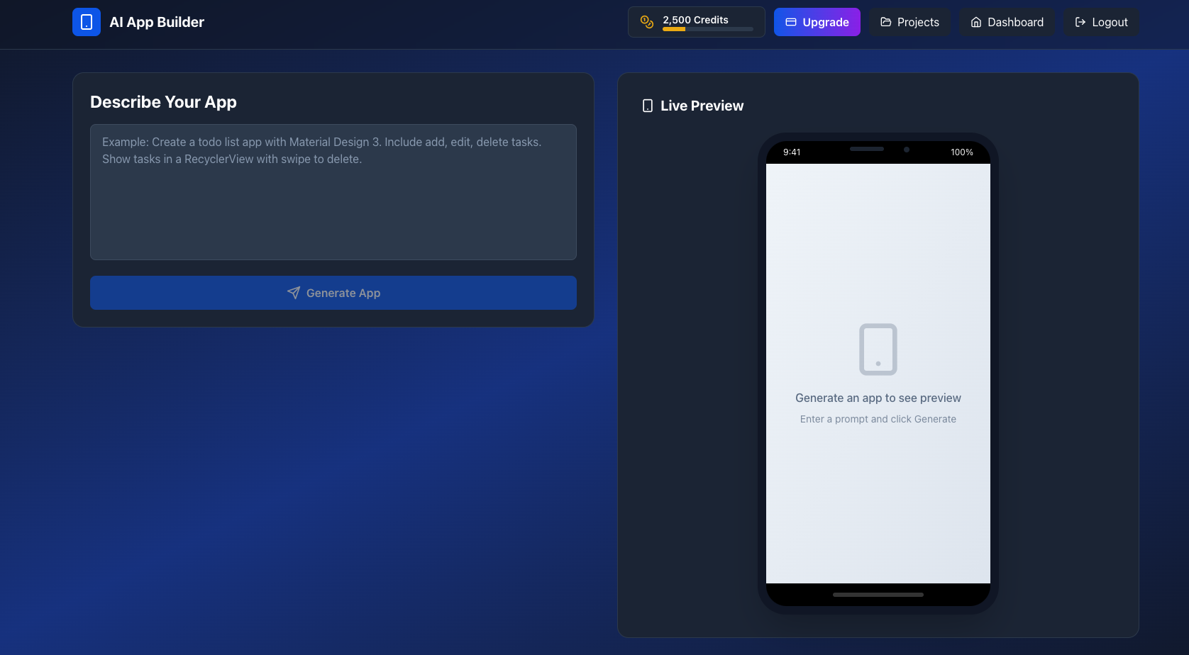 App Builder - Screenshot 2 preview