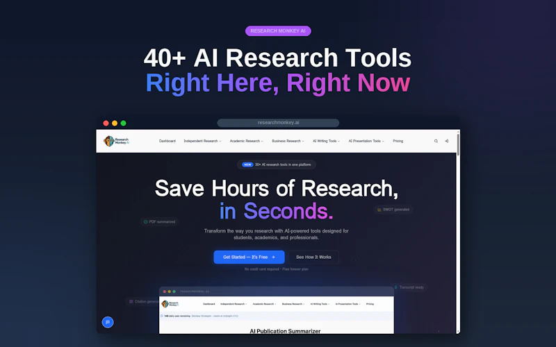 ResearchMonkey AI screenshot 2
