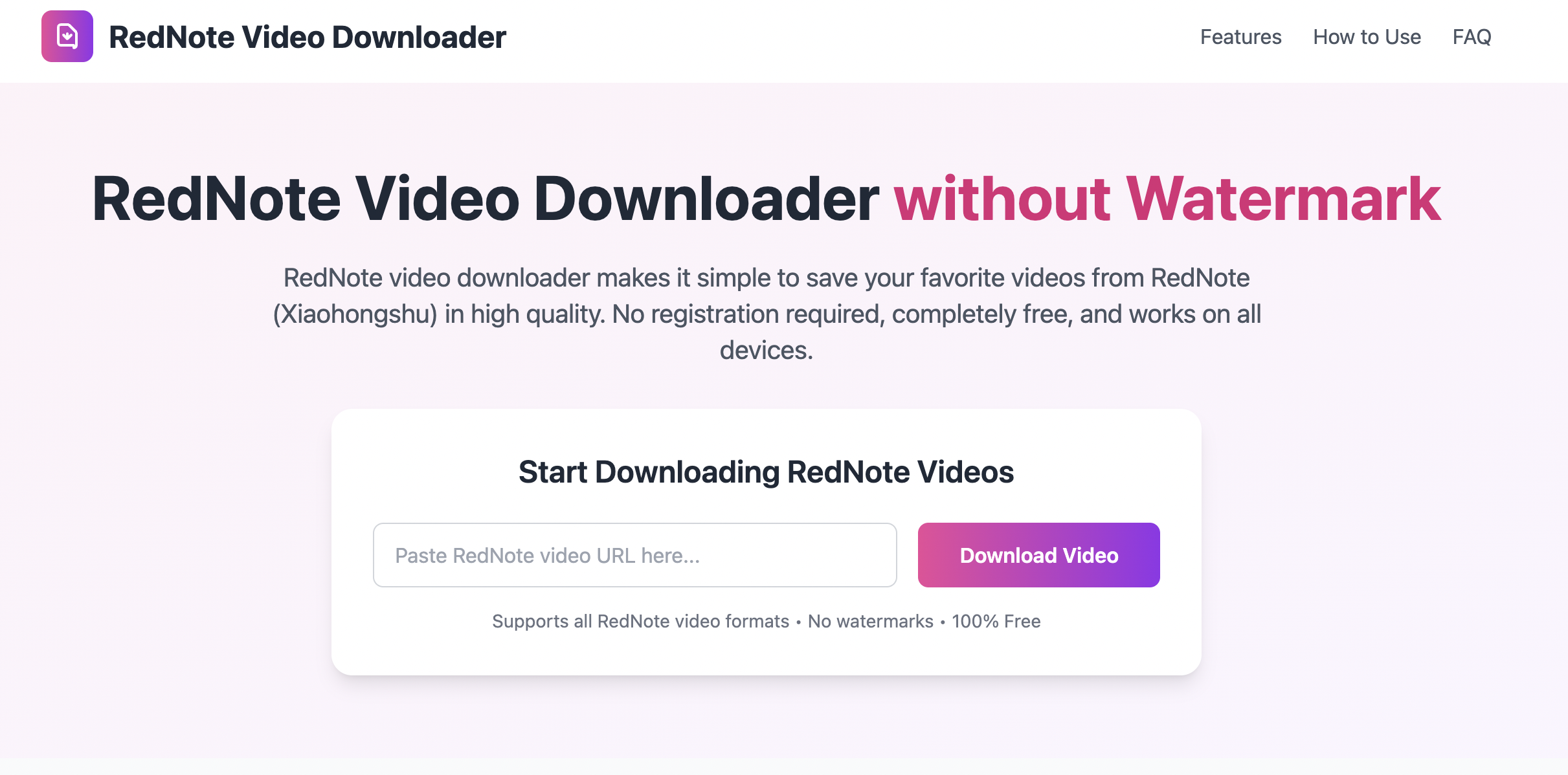 RedNote Video Downloader gallery image