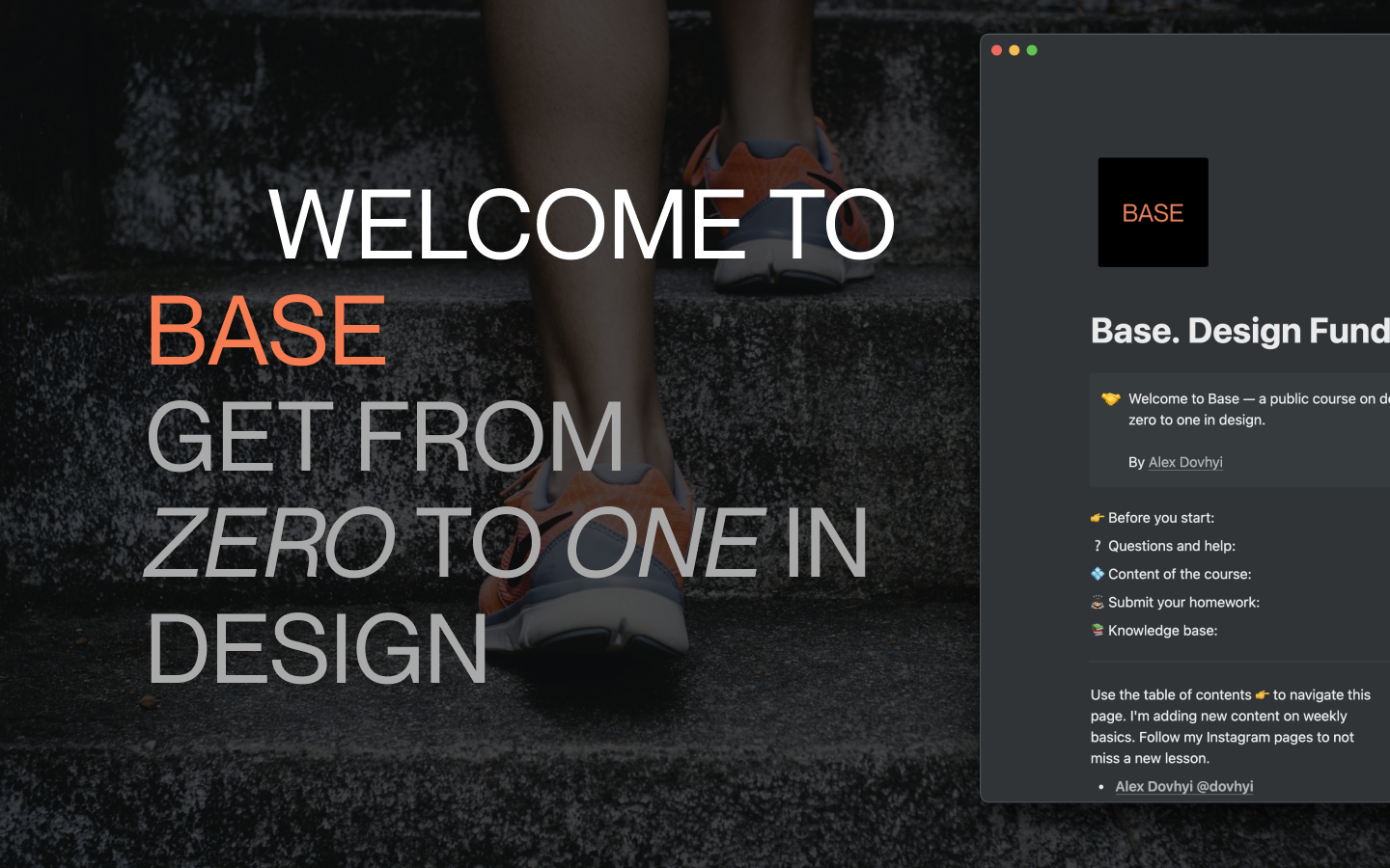 Base: design foundations course gallery image