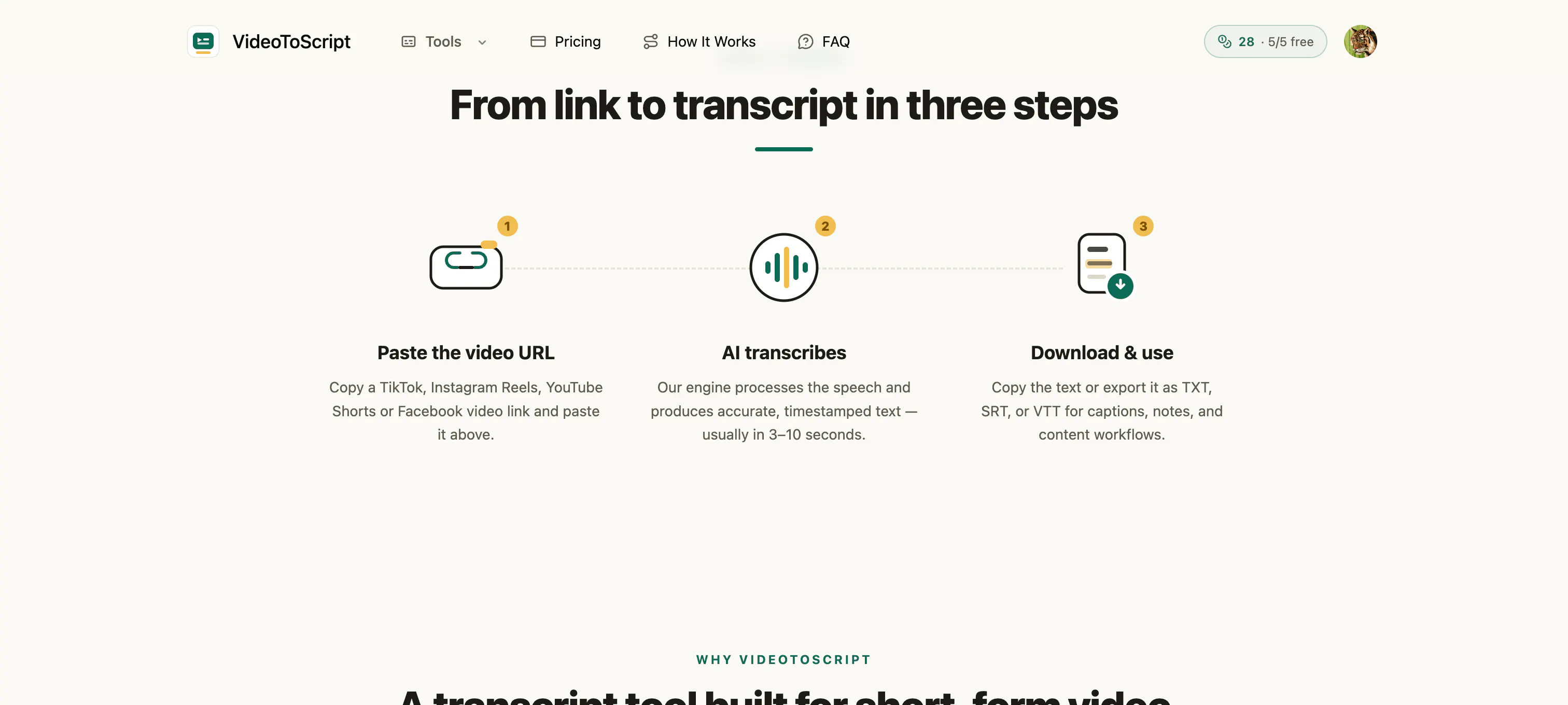 VideoToScript gallery image