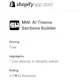 Build sections for Shopify store with AI