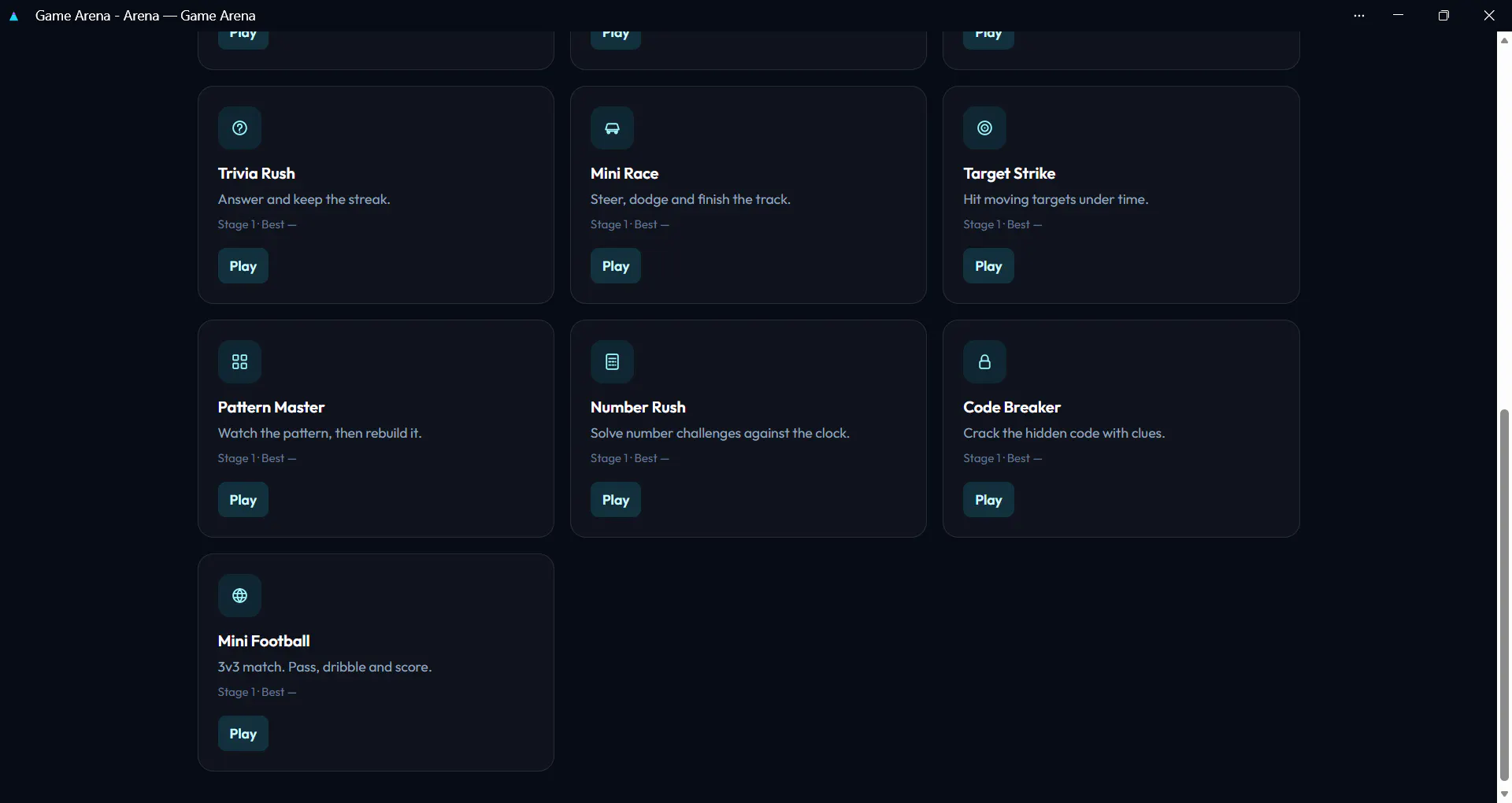 Game Arena — Play. Compete. Level Up. gallery image