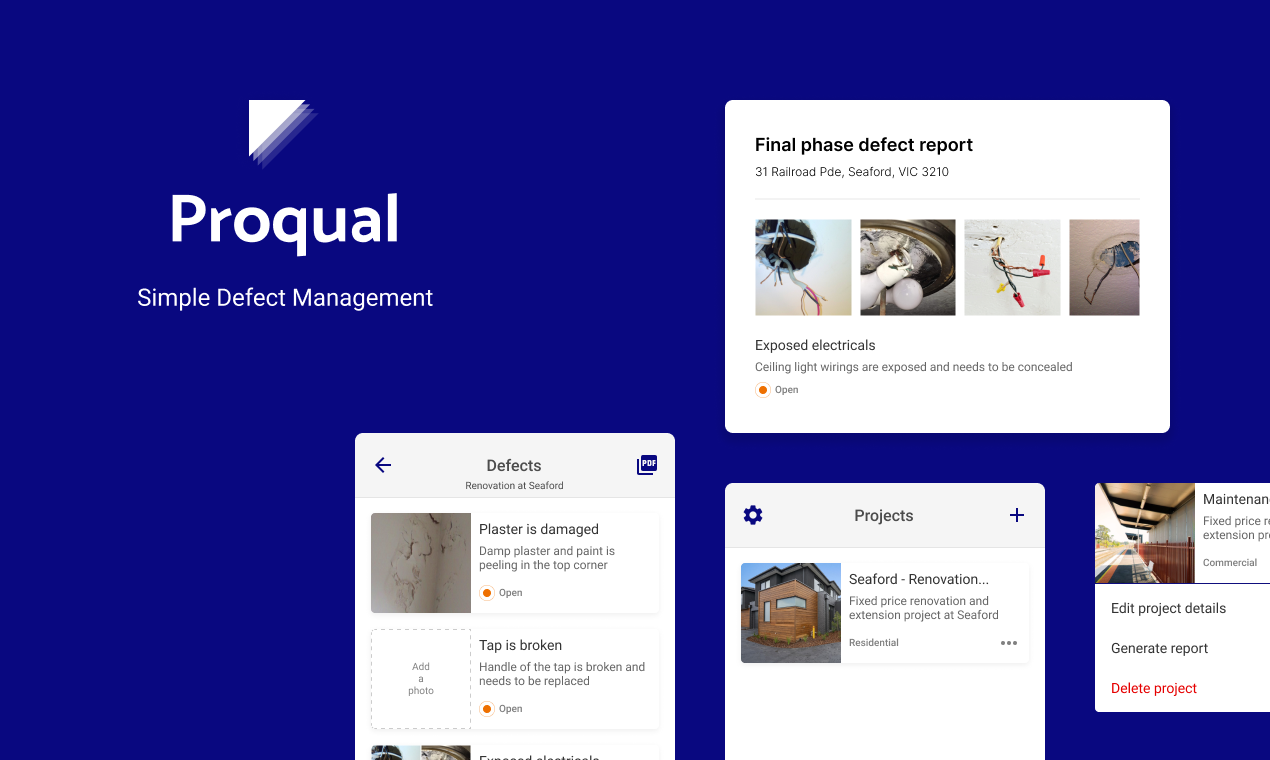 وسائط proqual - إدارة عيب بسيطة لمشاريع البناء 1