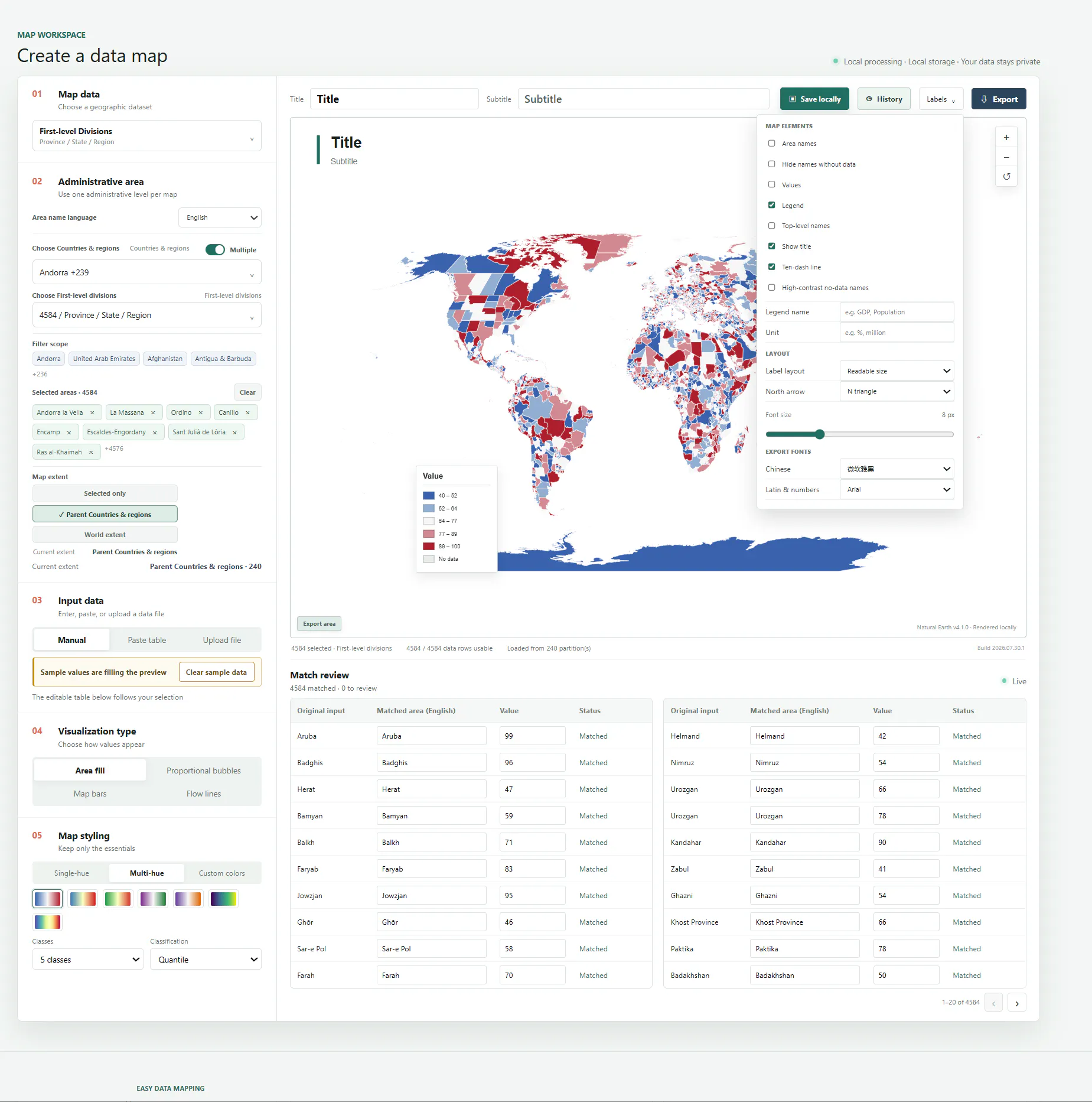 EasyMap Charts gallery image