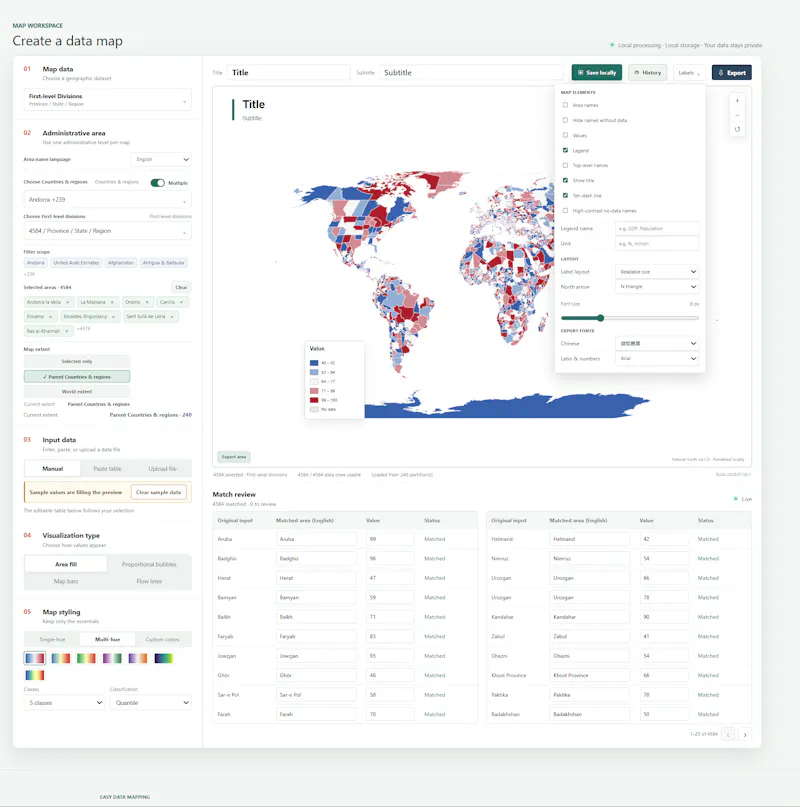 EasyMap Charts screenshot 5