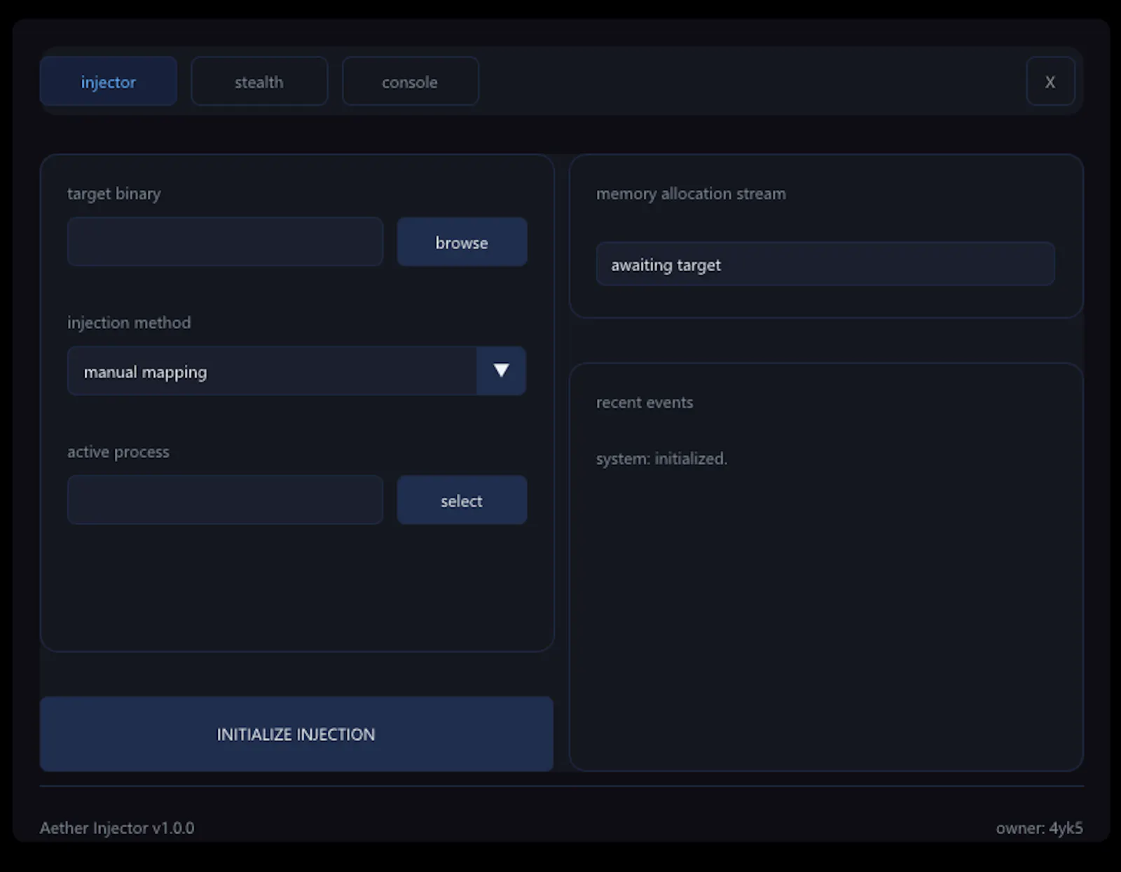Aether Injector screenshot 1