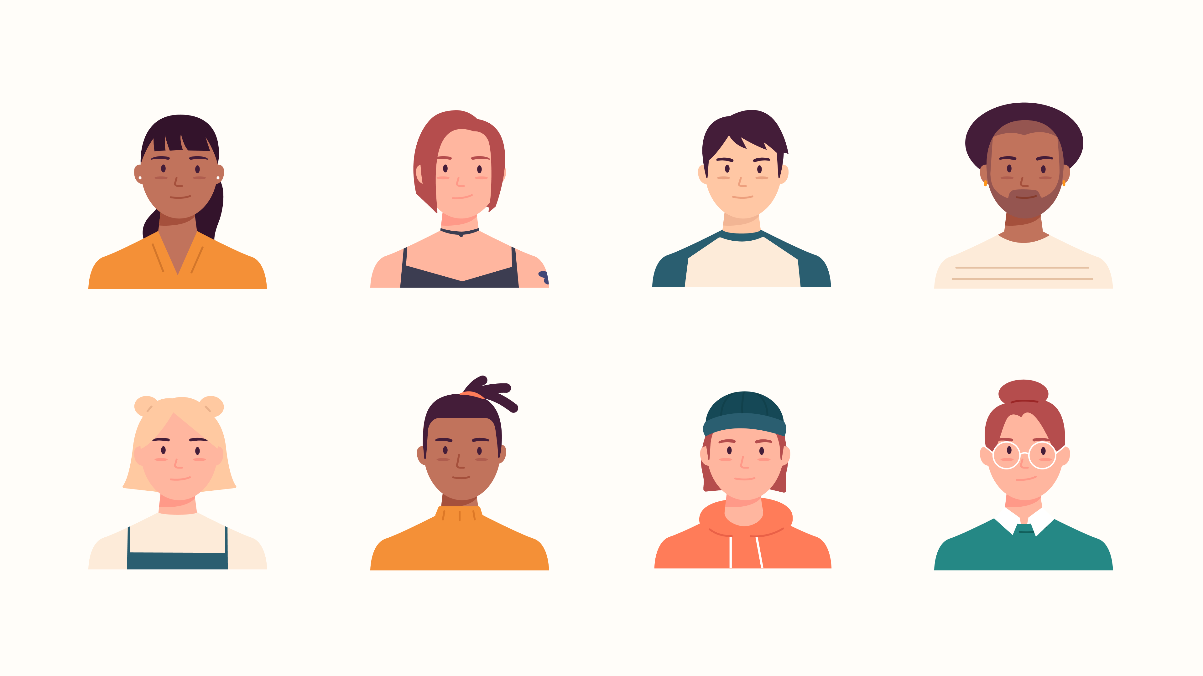 [50 faces] Avatar library gallery image