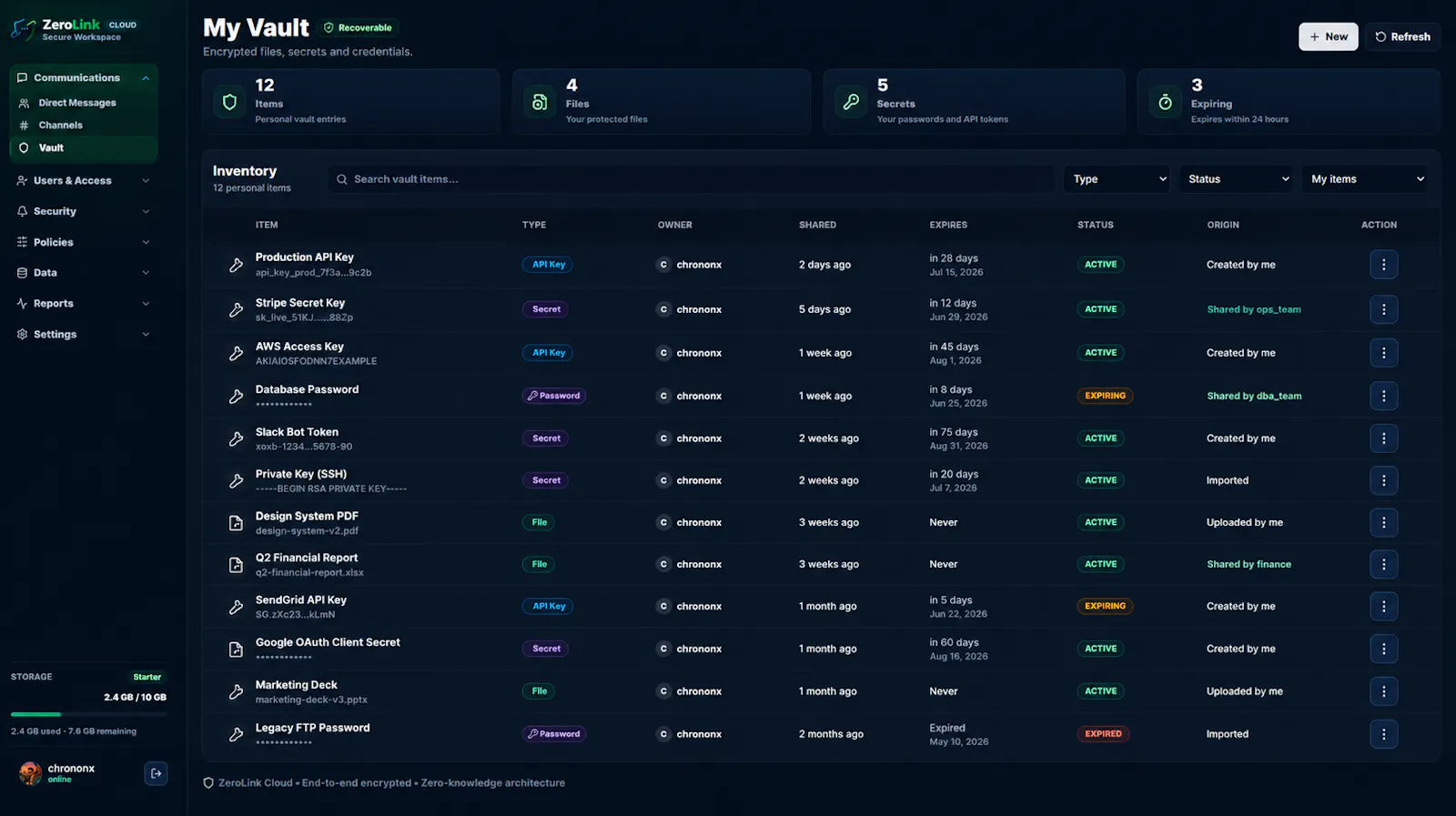 ZeroLink screenshot 2