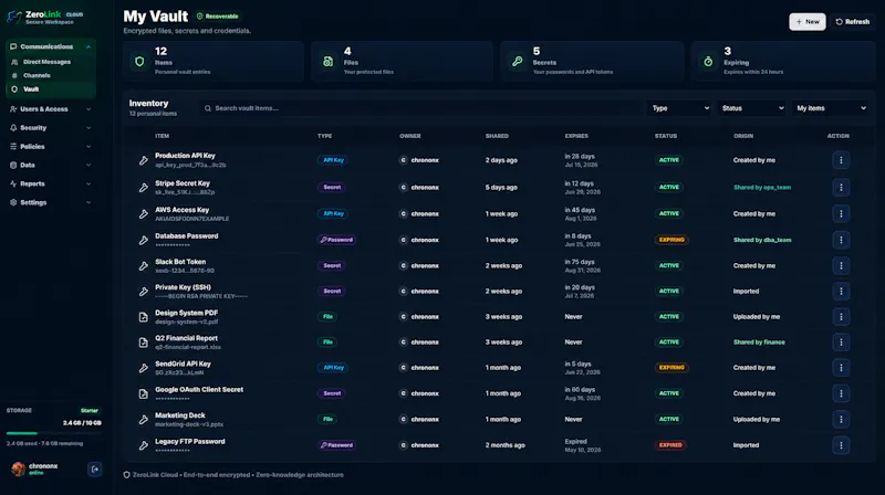 ZeroLink screenshot 2