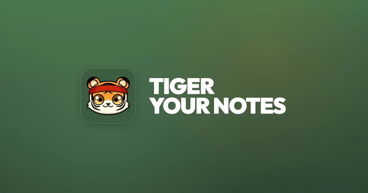 Tigernote 제품 배너