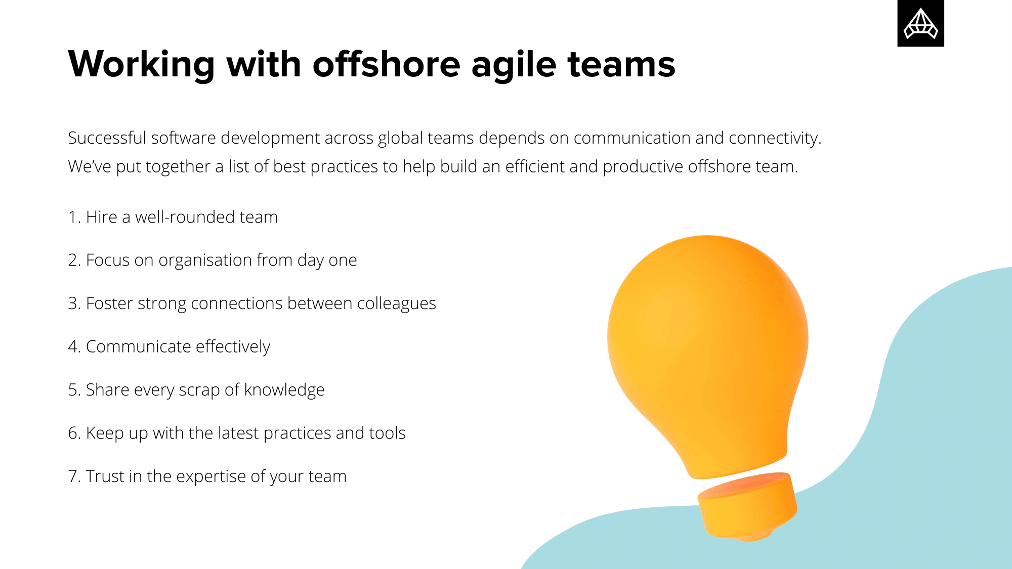 Sviluppo agile - Le sfide dello sviluppo agile di offshoring media 3