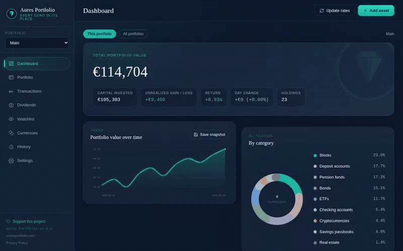 Aures Portfolio screenshot 1