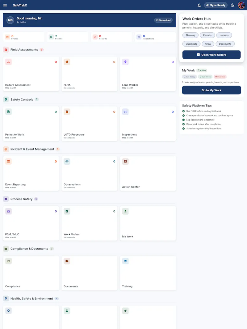 SafeTrakX screenshot 1