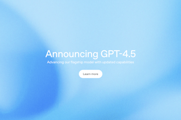 Screenshot of GPT-4.5