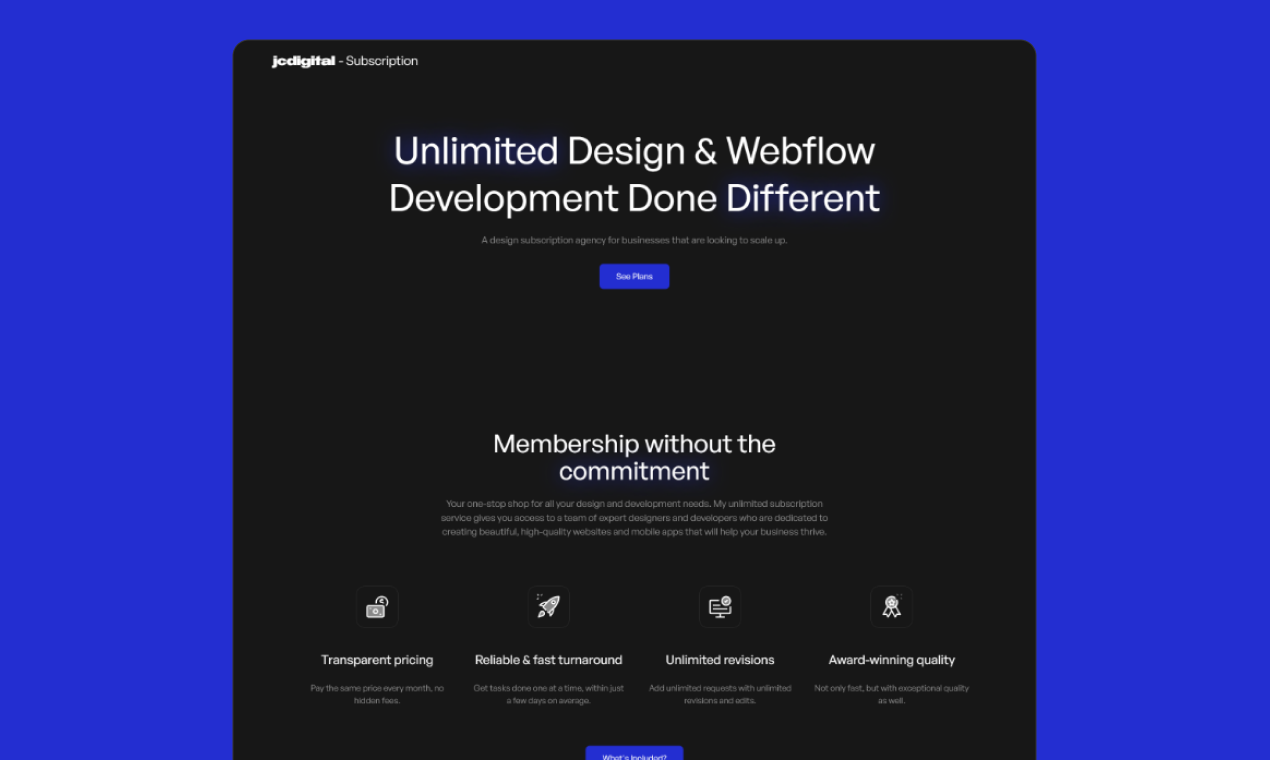 Media Đăng ký JCDigital - Thiết kế không giới hạn & phát triển Webflow được thực hiện khác nhau 1