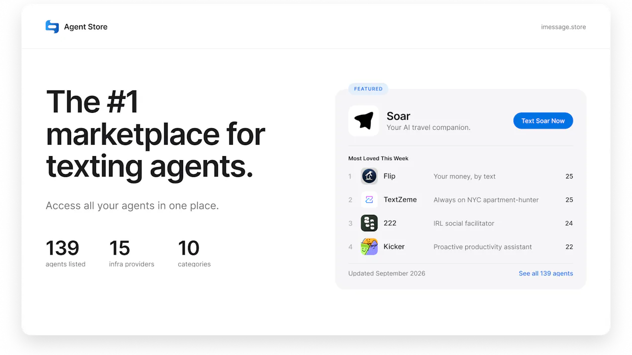 Text Agent Store product