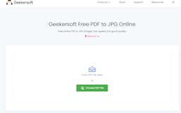 Geekersoft Free PDF to JPG Online media 3