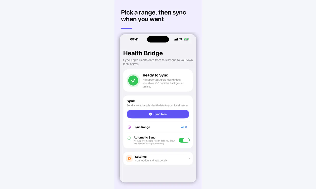 Apple Health AI Bridge gallery image