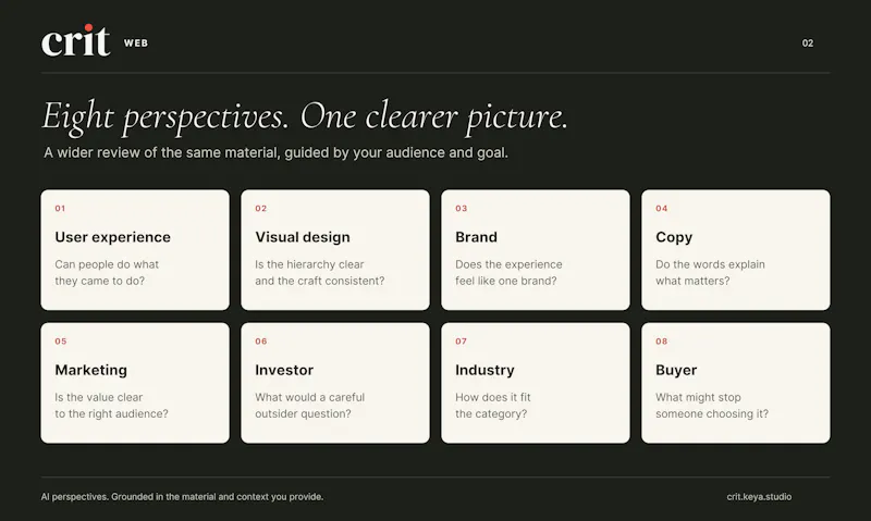 Crit Web screenshot 2