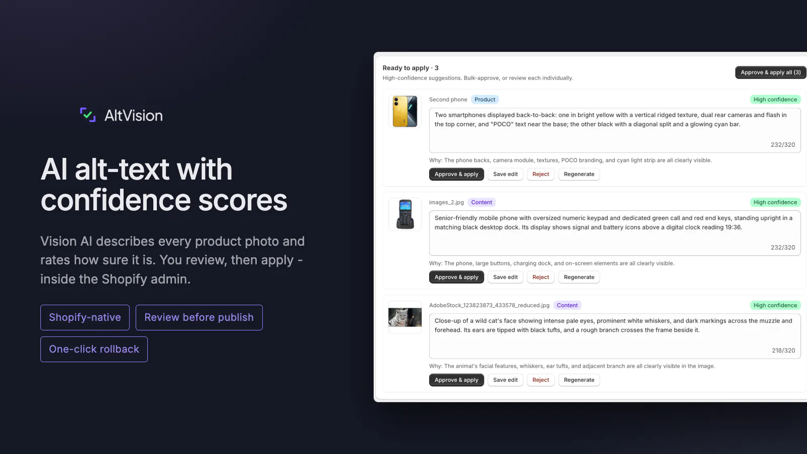 AltVision: AI SEO for Photos gallery image