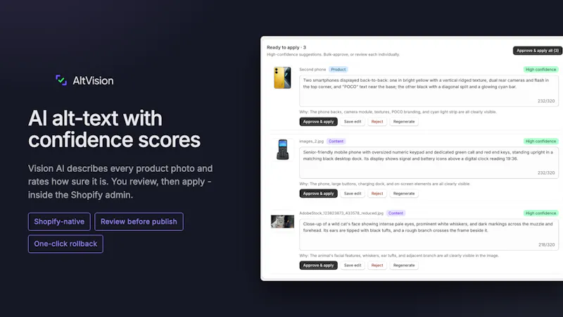 AltVision: AI SEO for Photos screenshot 1