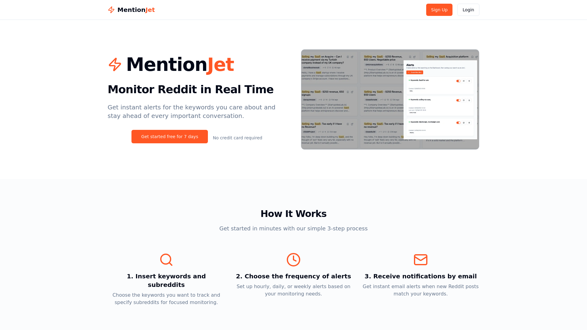 MentionJet: Reddit Mention Alerts gallery image