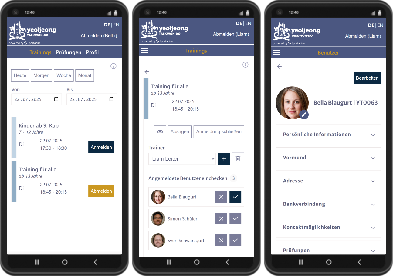 Média Sportive - Application de gestion tout-en-un pour les écoles Taekwondo 2