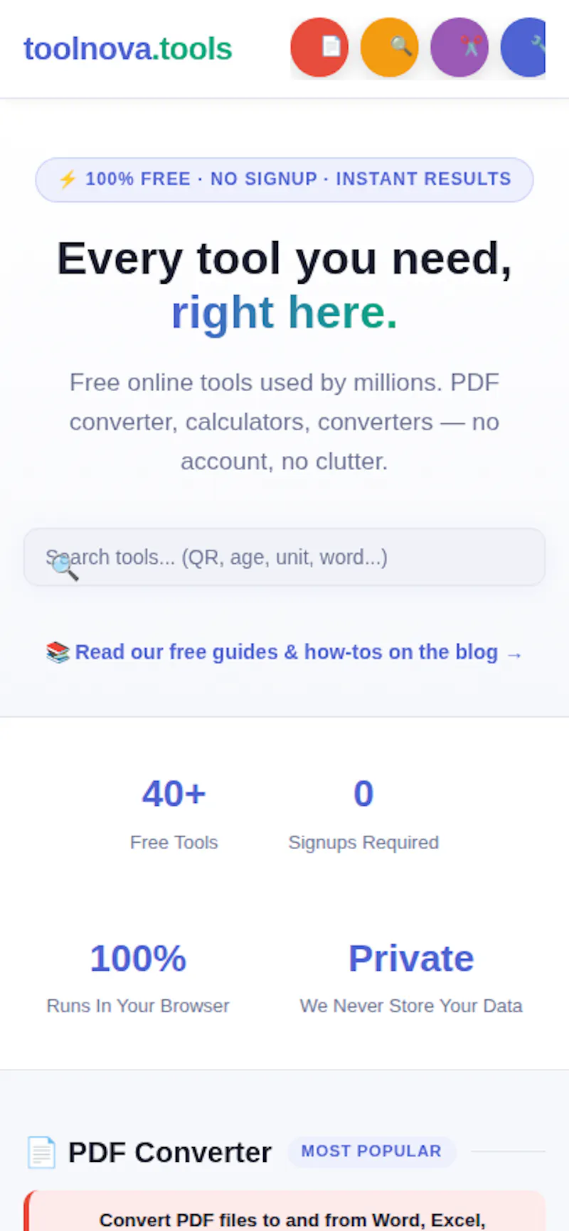 toolnova.tools screenshot 1