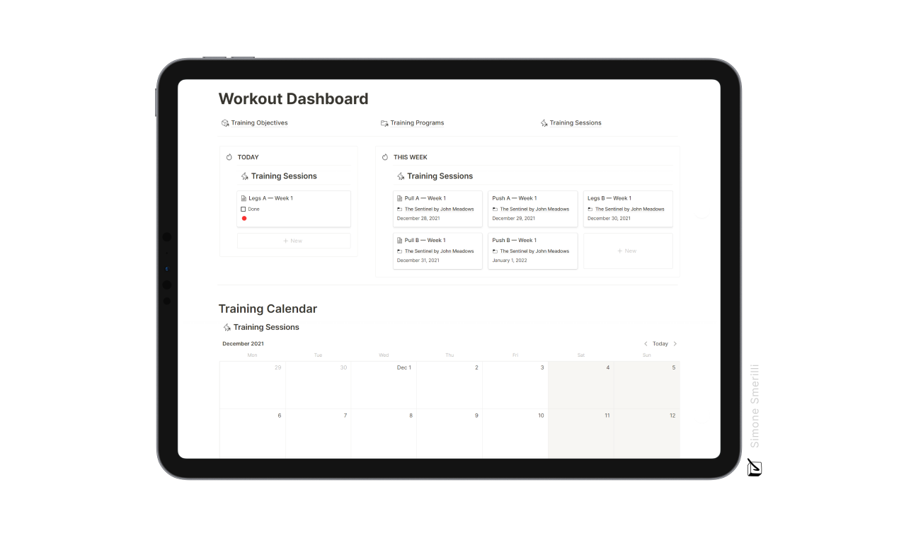 Notion Advanced Workouts Manager gallery image