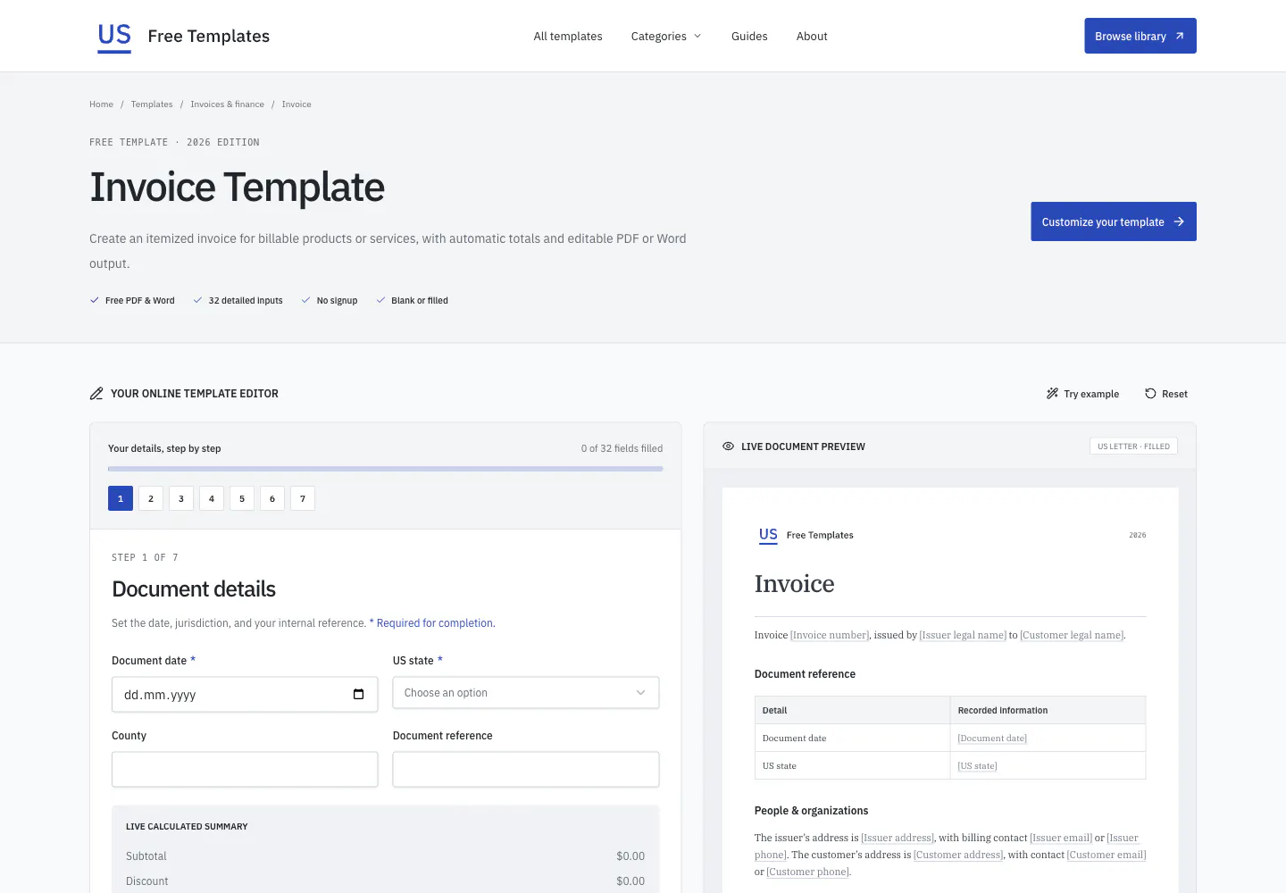 US Free Templates gallery image